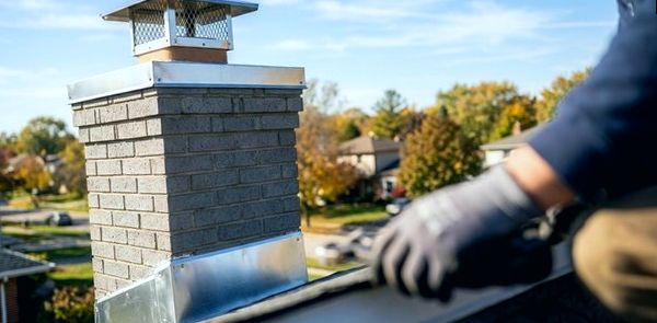 Fitting a stainless rain cap to a block chimney